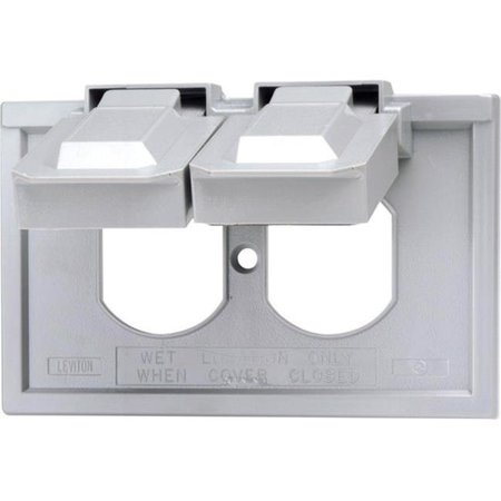 EZGENERATION 04976-0GY Outdoor Cover Plate Gray Duplex Receptacle or Combo Device EZ148902